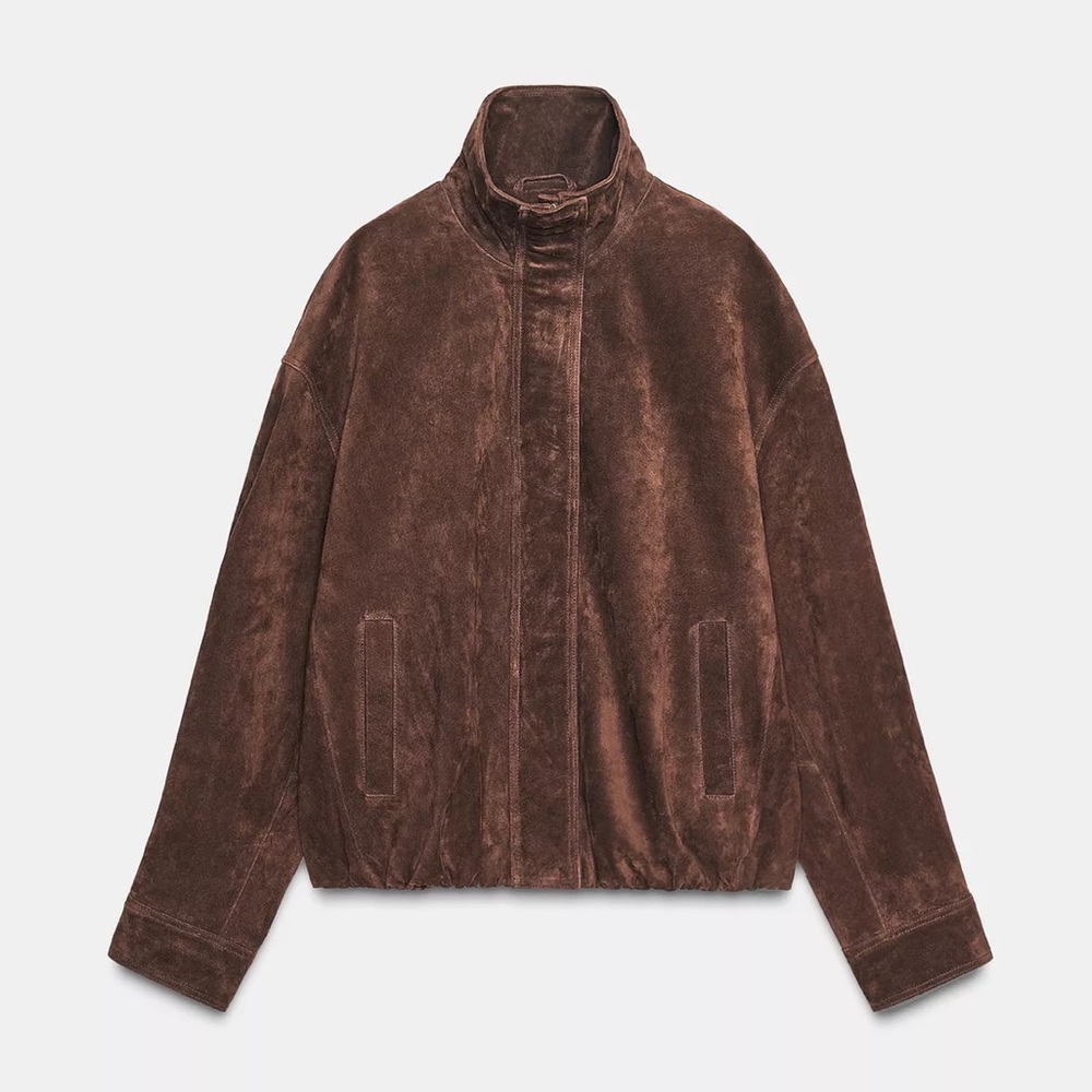 Zara Brown Leather Jacket